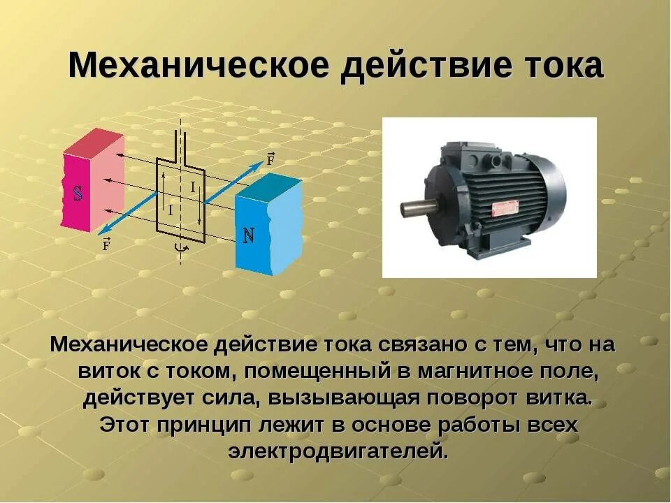 Где используется магнитное действие тока. Механическое действие электрического тока примеры. действий электрического тока таблица физика. механическое действие электрического тока в физике. действие электрического тока физика.