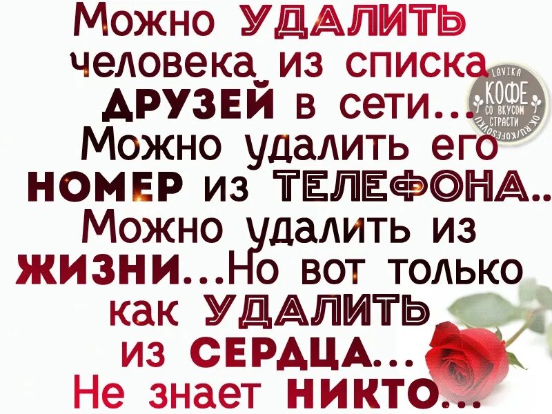 Песня и удалился номер твой. Удалить из жизни людей. Можно удалить человека. Ты можешь удалить меня из друзей но из сердца. Удаляю цитаты.