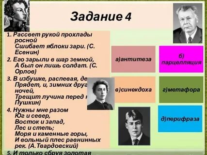 Есенин выразительные средства