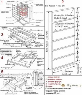 Комод своими руками чертежи