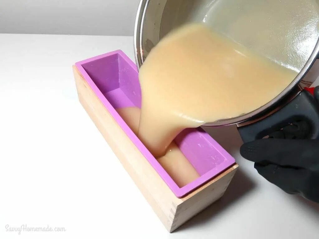 Making soap made. Making soap made