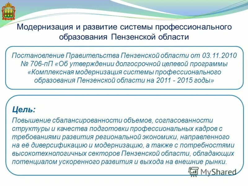 Постановление об утверждении программ комплексного развития