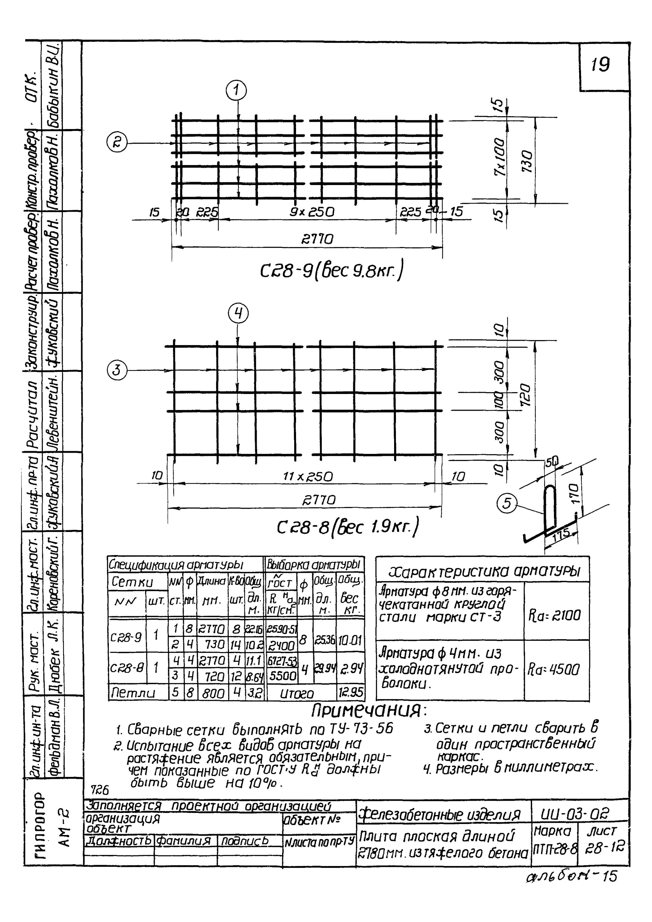 Скачать Серия 3.503.1-57 Выпуск 3. Монолитные железобетонные конструкции. Рабочи