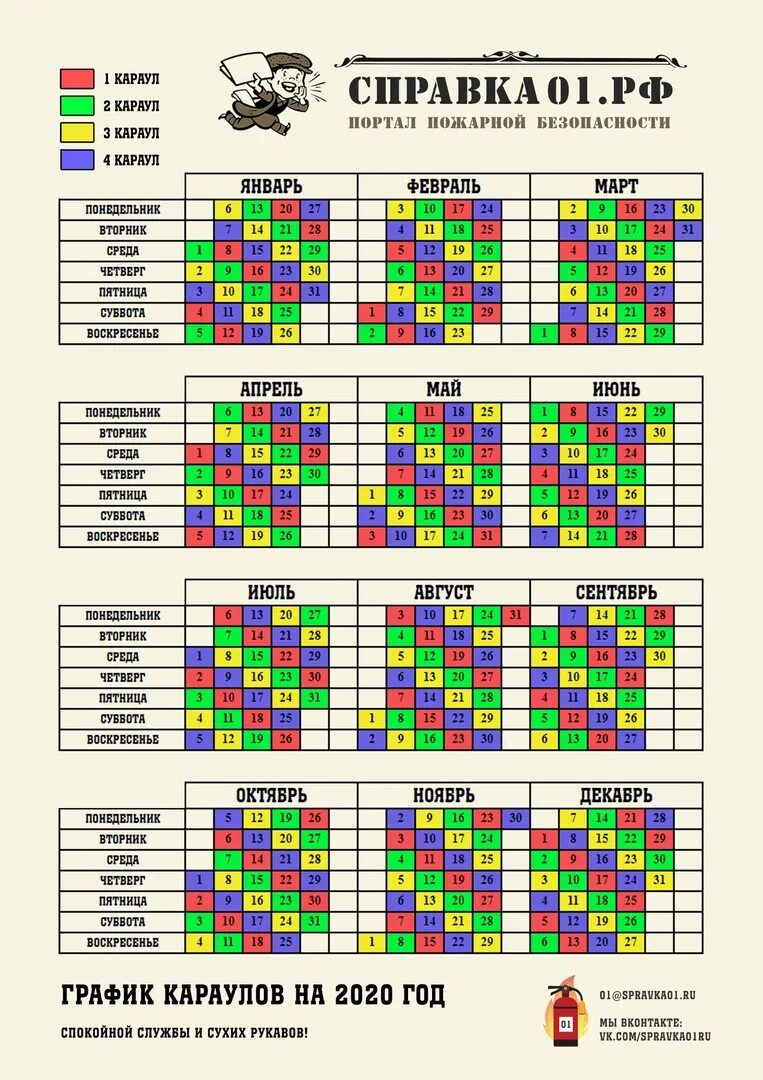 График Караулов пожарной охраны 2020. Календарь смен. График календарь. График дежурств пожарных Караулов на 2020 год. Рассчитывать график 2 2