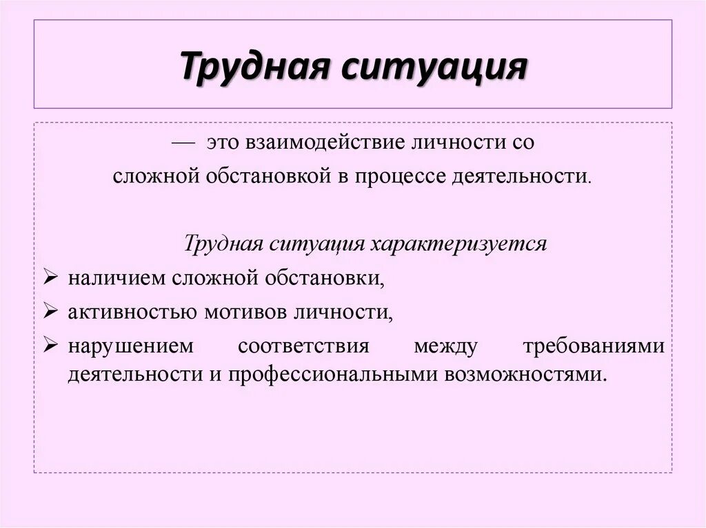 Ситуация была сложной