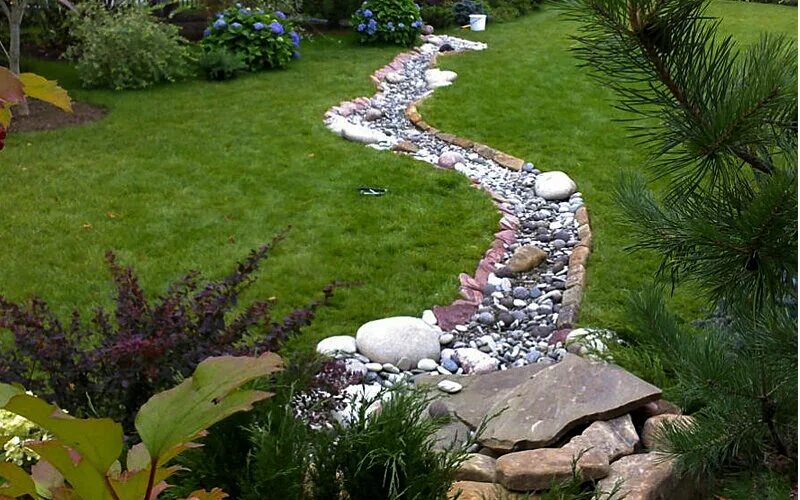 Related image River rock landscaping, Landscaping with rocks, Outdoor landscapin