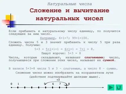 Вычитания натуральных чисел 5 класс
