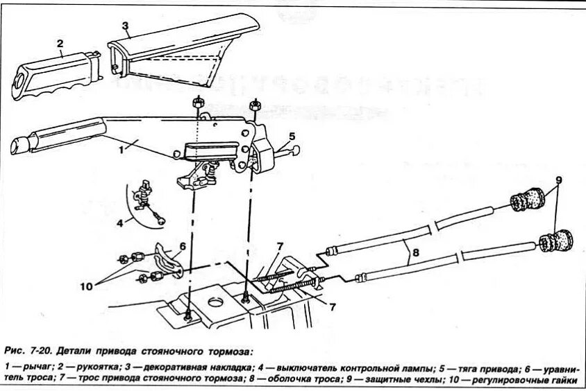 Стояночный тормоз 6. Ручной тормоз Volkswagen Golf 2 схема. Ручка стояночного тормоза VW Golf 2. Схема стояночного тормоза Фольксваген т4. Тяга ручного тормоза Фольксваген т4.