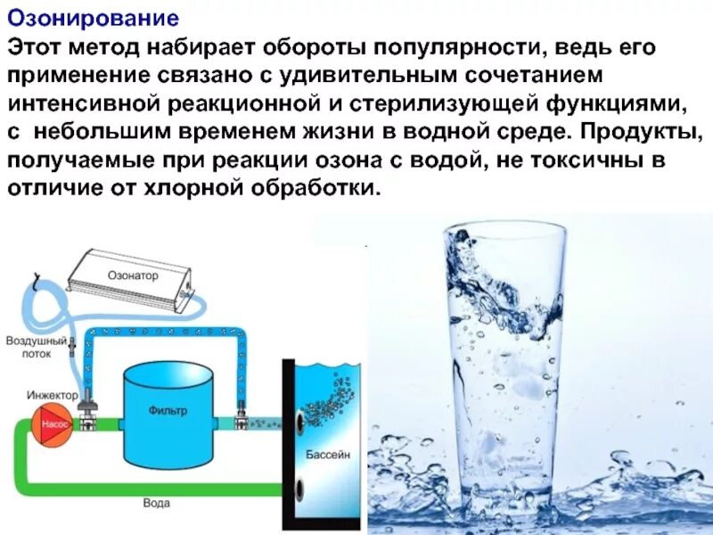 Озонирование способ очистки воды. Озонатор питьевой воды. Озонирование воды для питья. Метод озонирования воды