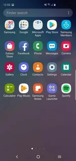 Samsung interface