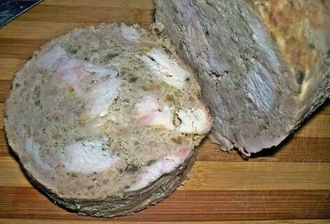 Ветчина в ветчиннице из свинины и курицы