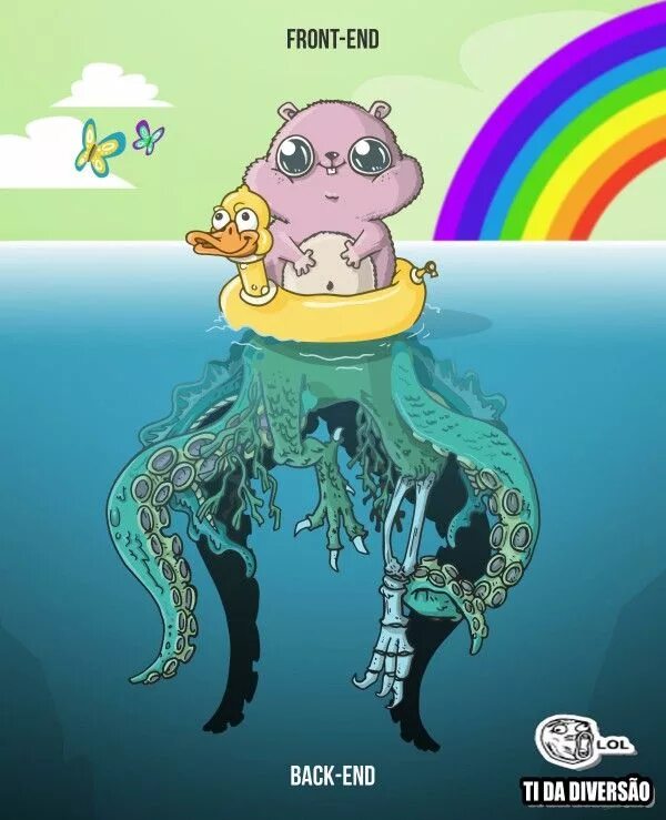 Qa backend. Бэкенд vs frontend. мемы про фронтенд и бэкенд. иллюстрация frontend и backend. frontend backend мемы.