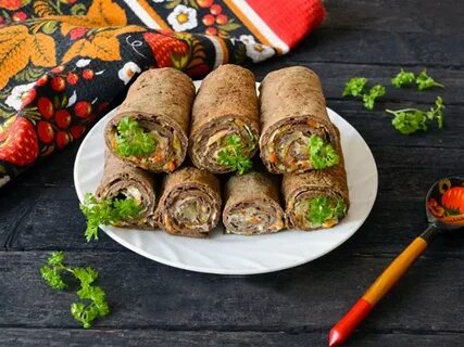 Рулетики из печени на праздничный
