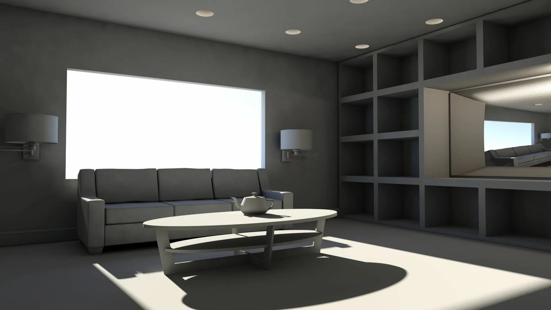 Ray in home. Maya интерьер. освещение 3д модели. mental ray дизайн дома. rendering with mental ray, th. driemeyer.