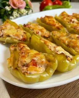 Как вкусно запечь перец в духовке