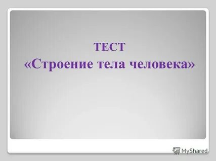 2 класс проверочная работа строение тела человека