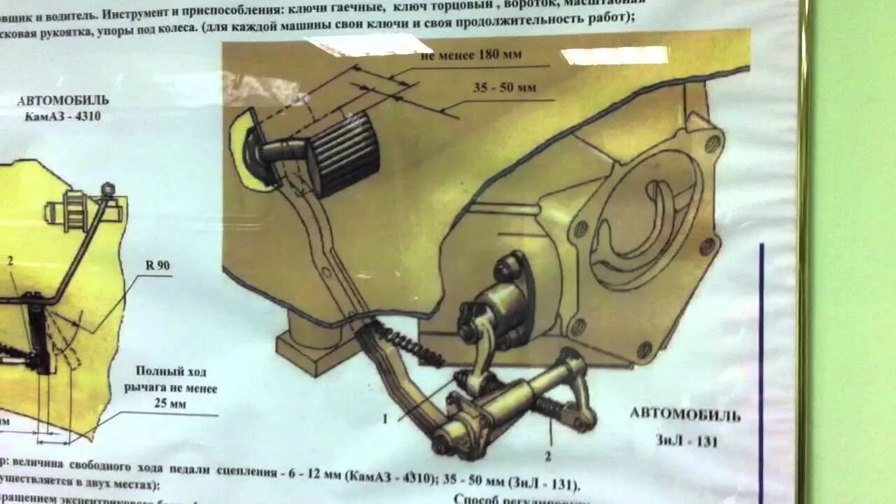 Как отрегулировать сцепление зила