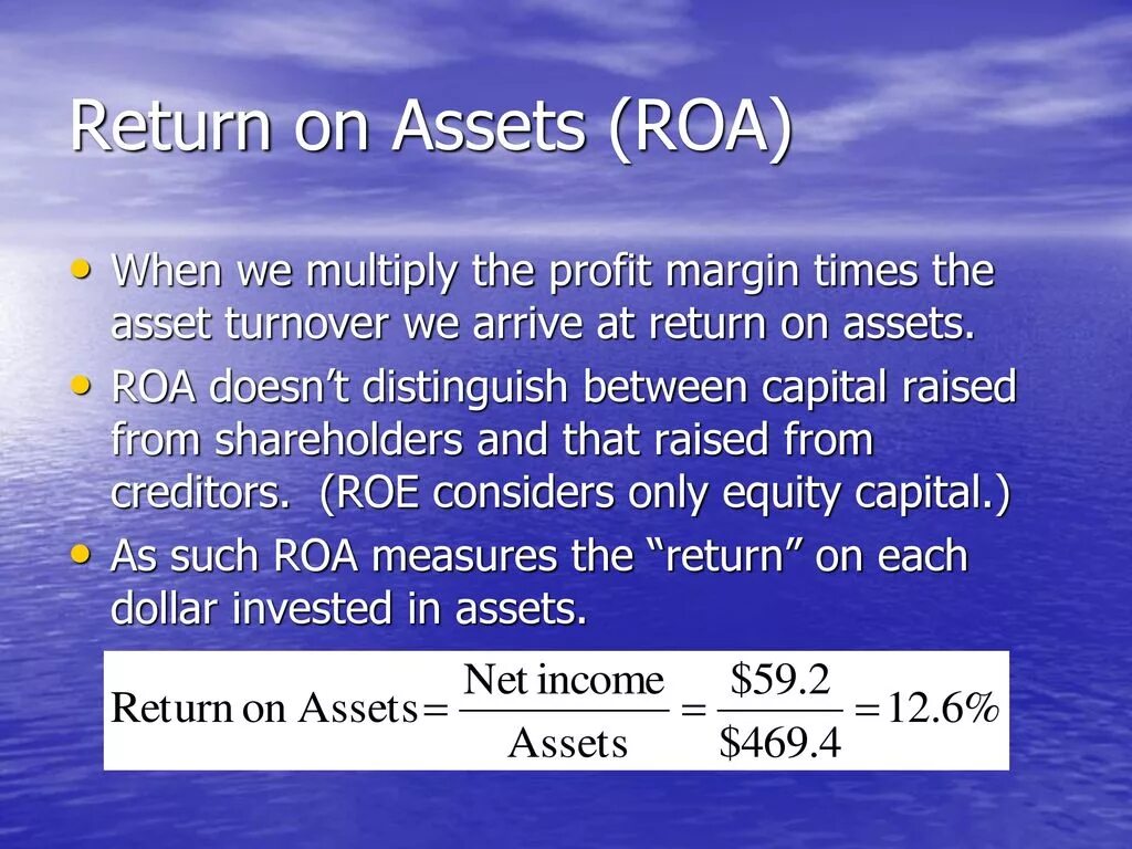 Roa Return on Assets. Return on Assets формула. Roa формула расчета. Roa формула