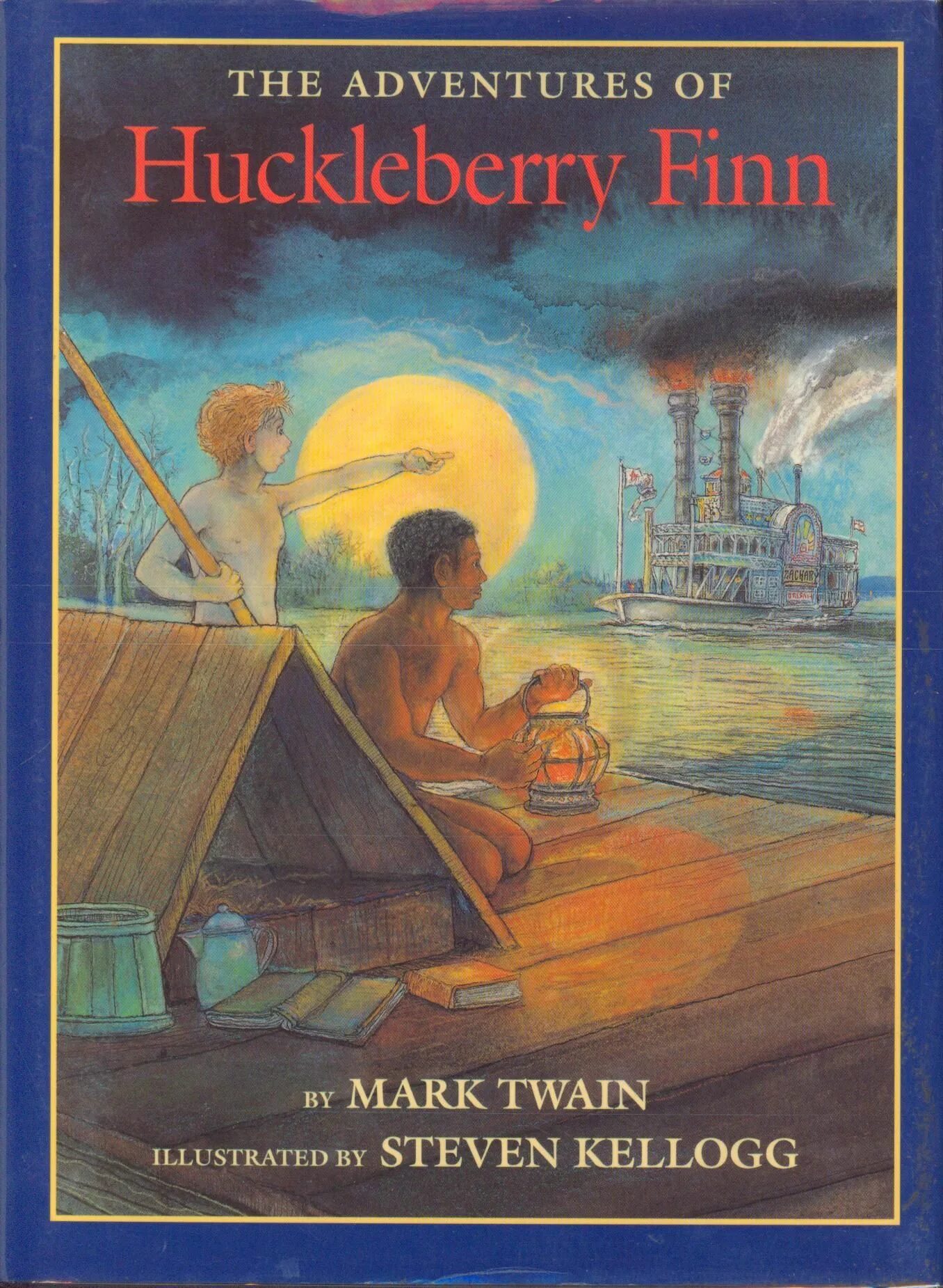 The Adventures of Huckleberry Finn by Mark Twain. The Adventures of Huckleberry Finn book. The Adventures of Mark Twain 1985.