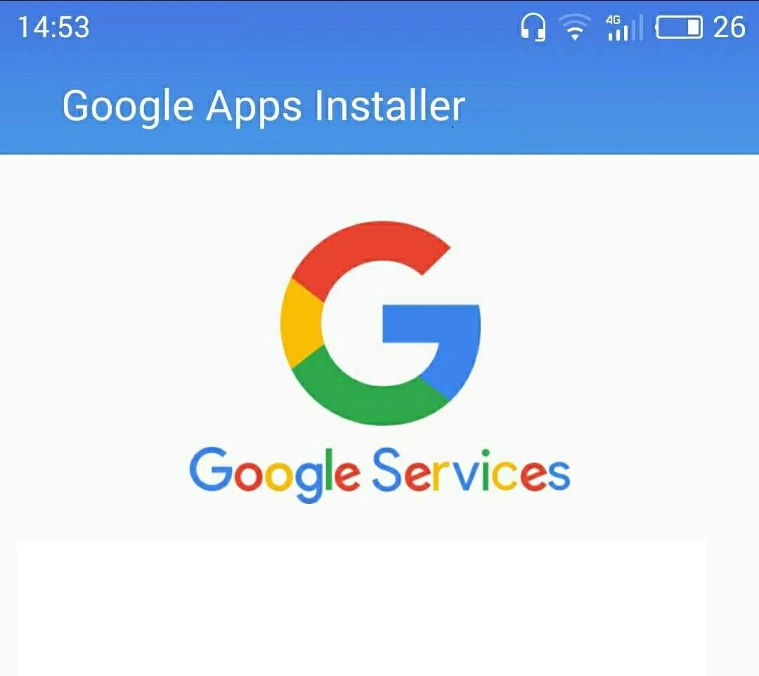 Google app installed