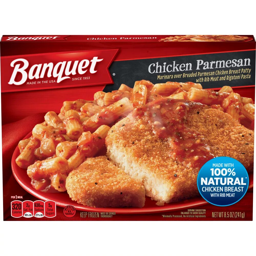 Chicken dinner booster. Tv dinner.