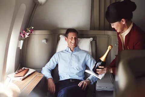 Cathay Pacific First Class Dinning: award-winning selection of wines is.