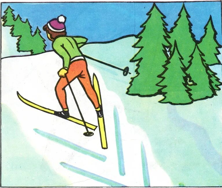 Подъем елочкой на лыжах. Елочка лыжи. Подъем елочкой. Лыжник рисунок.