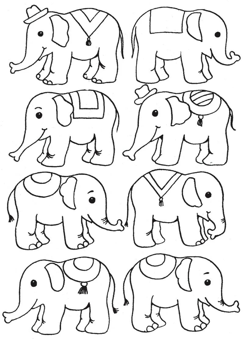 Игры на внимание детям 6 7 лет. Слон задания для дошкольников. Задания с слонами для дошкольников. Задание со слонами. Задания раскраска для детей слоны.