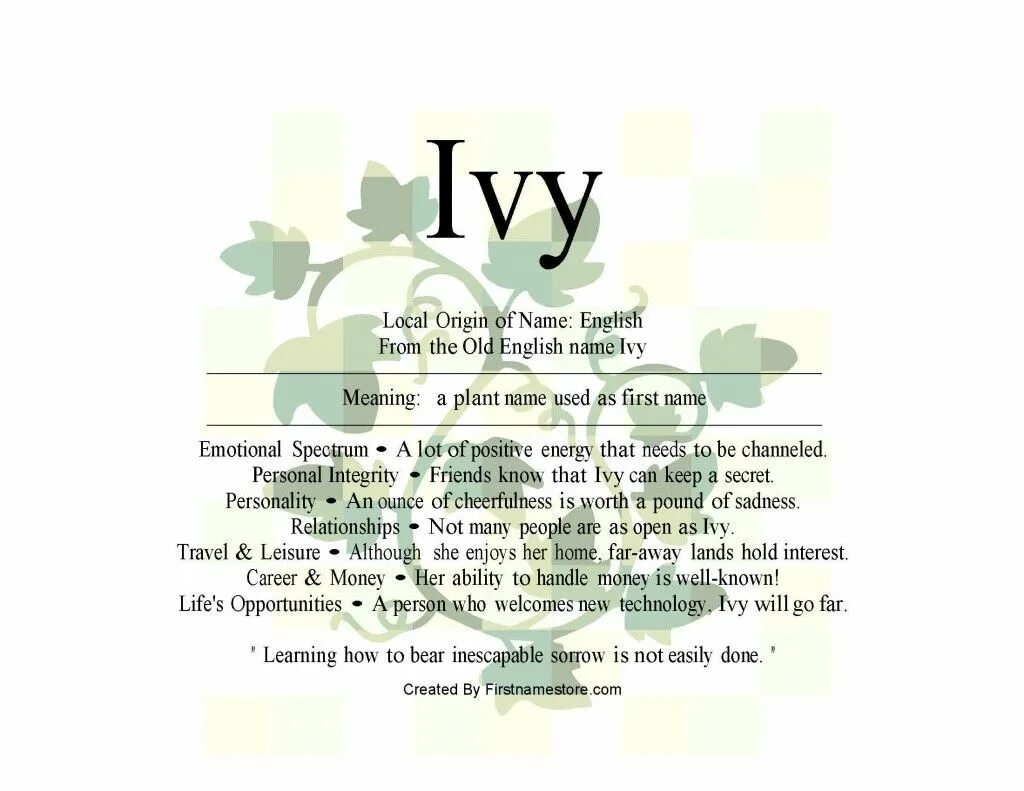 Old english names. Ivy meaning. Фамилия Ivy. Опен Айви. Айви имя значение.