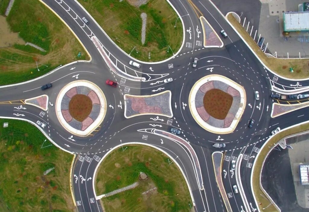 Волшебная кольцевая развязка (magic roundabout), суиндон, англия. Самые сложные перекрестки. Минск площадь бангалор. Сложный перекресток фото. Круговая дорога.