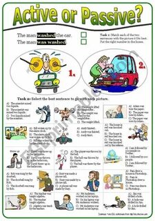 Passive voice present simple worksheets