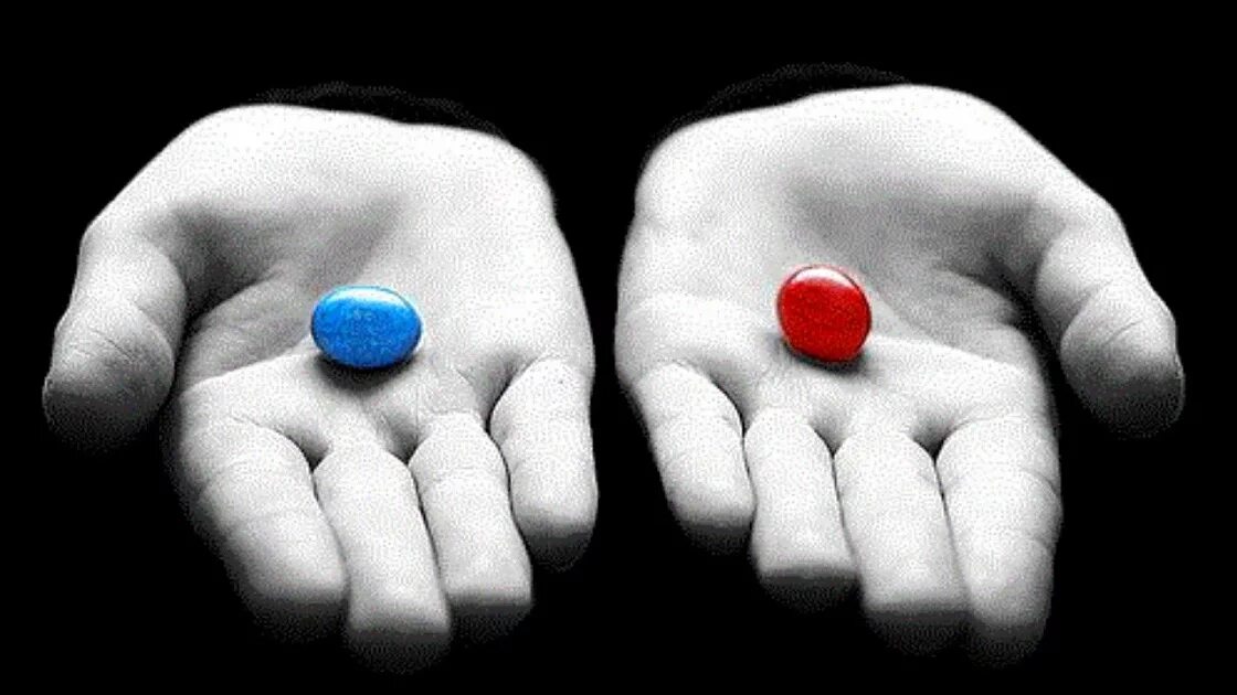 Между двумя синими два красных