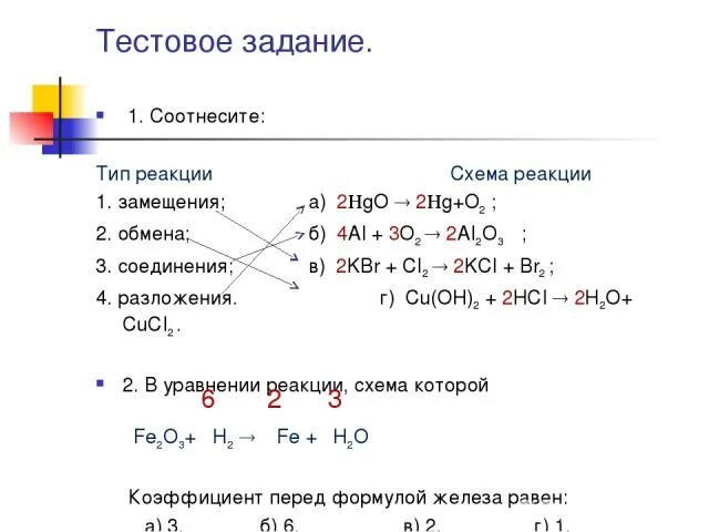 Схемы реакций замещения и обмена. Реакции соединения разложения замещения и обмена. Установите соответствие реакция соединения реакция замещения. Установите между типом реакции и схемой реакции замещения. Установите соответствие соединения обмена разложения