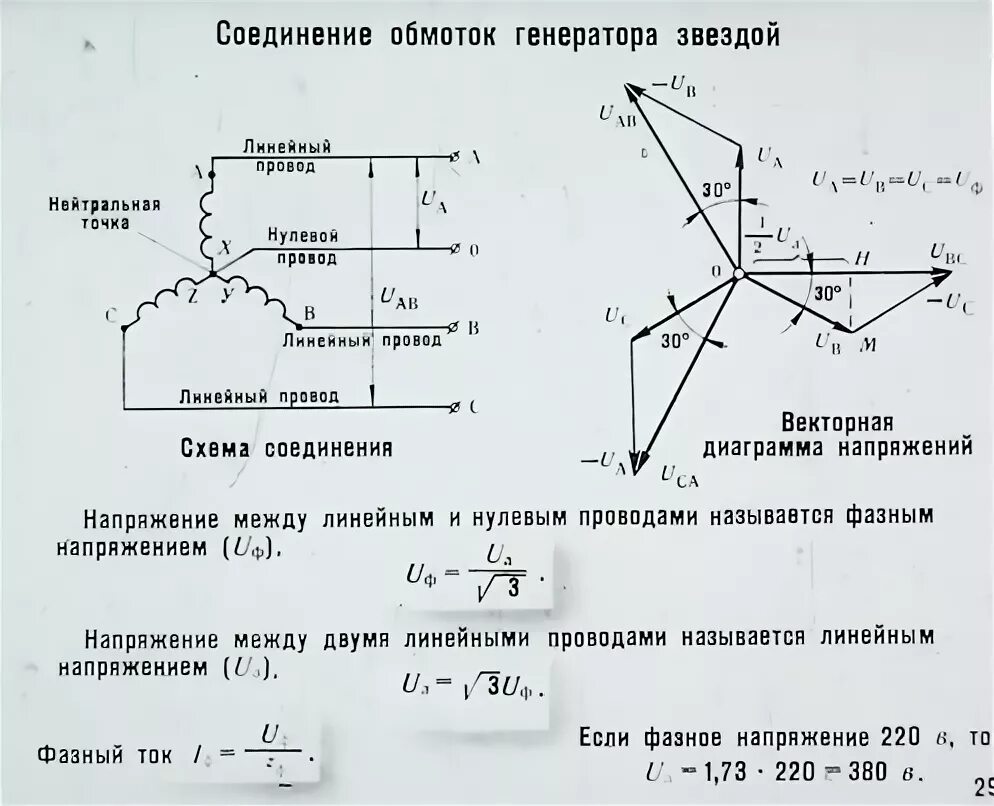 Соединение обмоток трехфазного генератора звездой. Соединение трехфазного генератора звездой. Соединение обмоток генератора переменного тока звездой. Соединение обмоток 3 фазного генератора звездой.