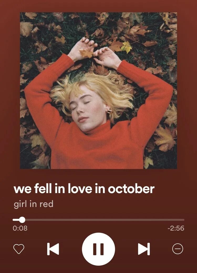 Girl in red we fell love