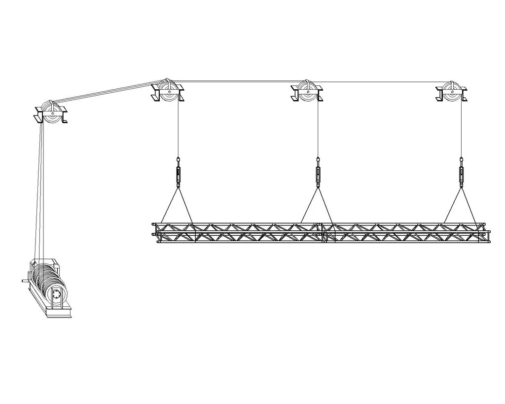 Софитный подъем беспротивовесный с электроприводом. Софитный подъем полиспастный. Софитный подъем выносной беспротивовесный с электроприводом. Лебедка Театральная софитная.
