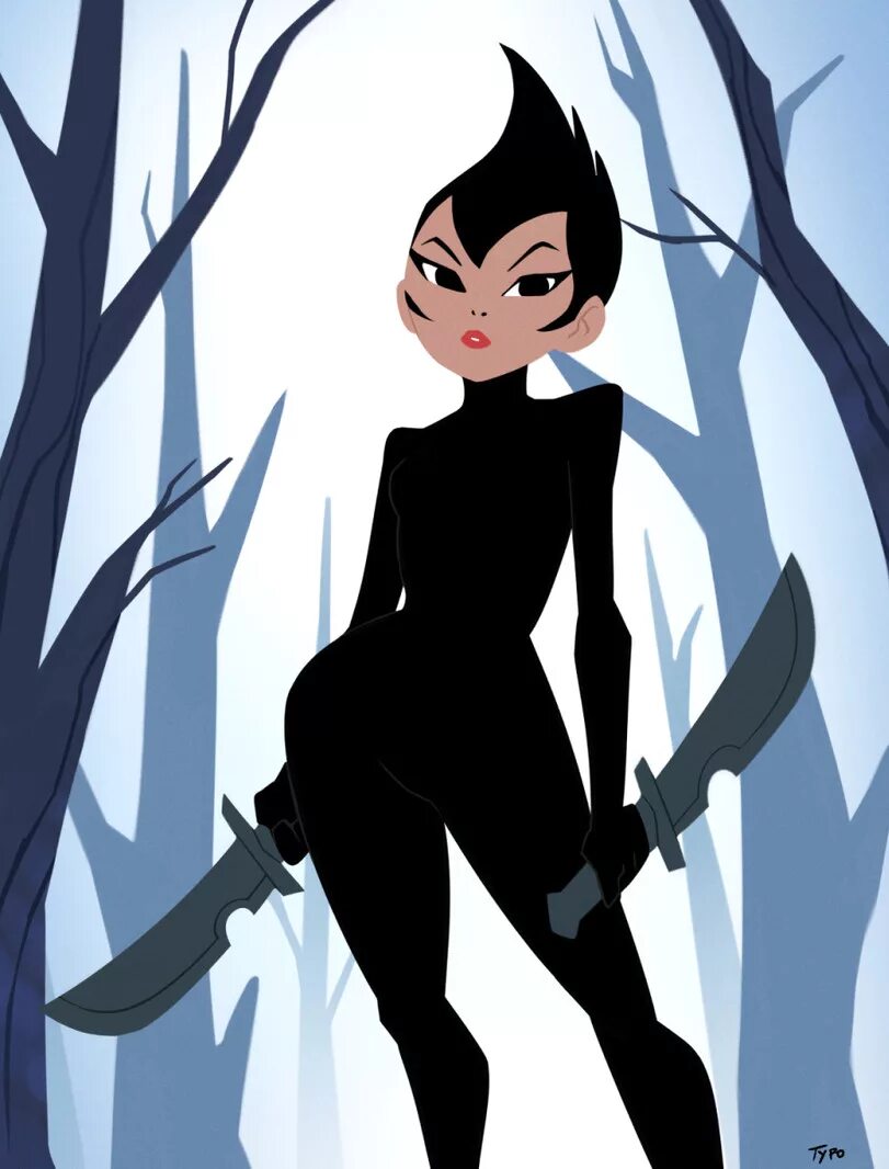 Ah ah ashi ashi. Самурай Джек Аши. Аши из самурая Джека. Самурай Джек Ashi. Samurai Jack Ashi Art.