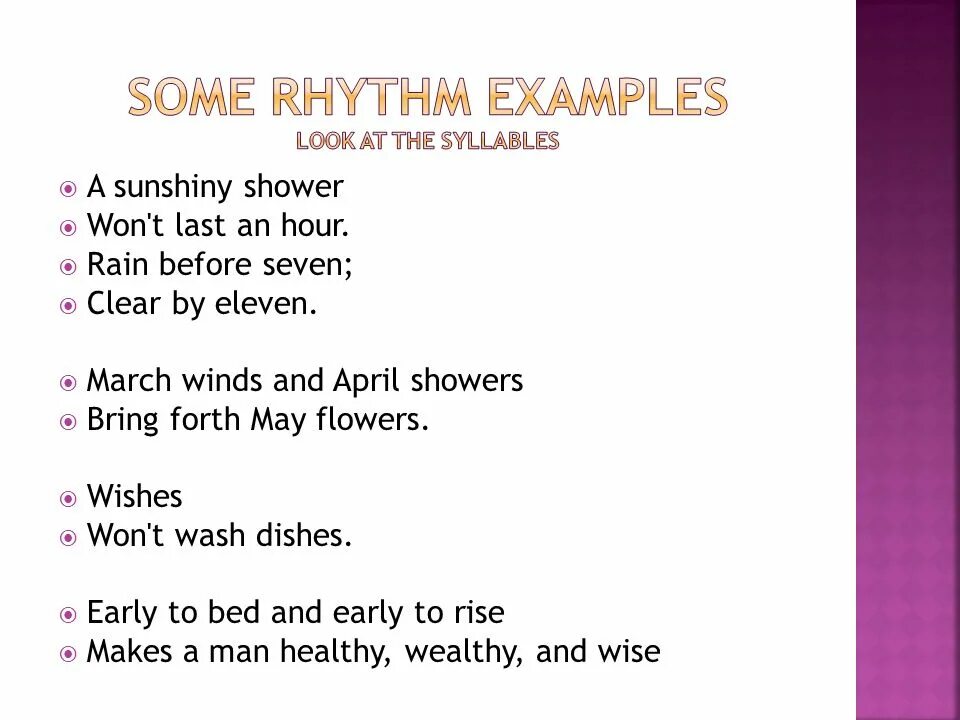Example look. Rhythm examples. rhythm stylistics. rhythm in stylistics. types of rhythm.