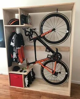 Шкаф для велосипеда - 60 фото