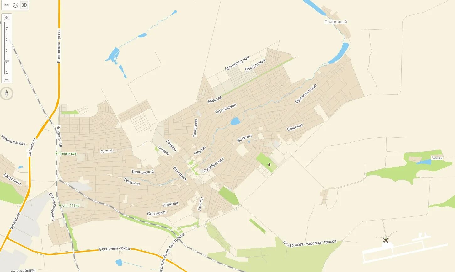 Карта города михайловска