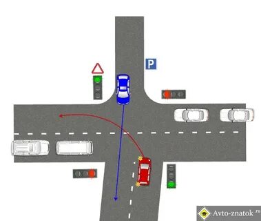 Перекресток с прилегающей территорией