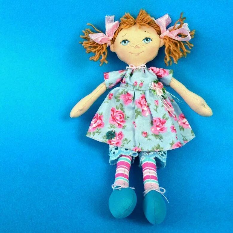 Сшить красивую куклу. Текстильная кукла. Куклы из ткани. Шитые куклы.