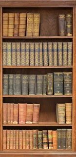 Книги дома в шкафу