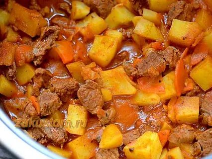 Рагу в мультиварке с мясом
