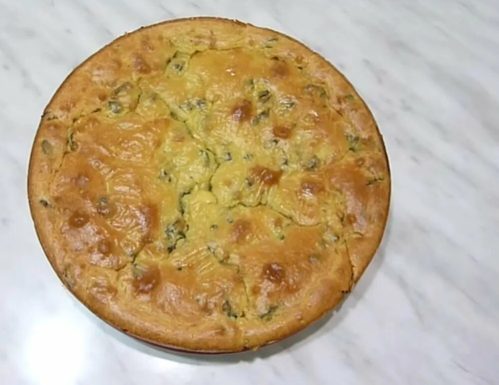 Ленивый заливной пирог с капустой