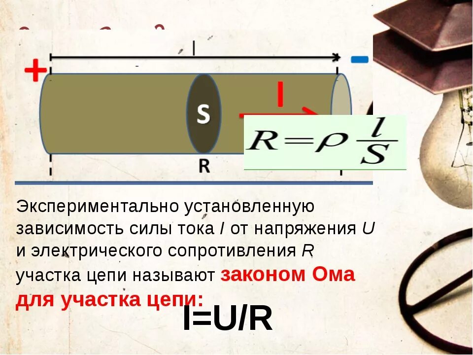 Закон ома физика конспект. Закон Ома 8 класс физика. Закон Ома для участка цепи. Сила тока напряжение сопротивление закон Ома для участка цепи. Сила тока на участке цепи.