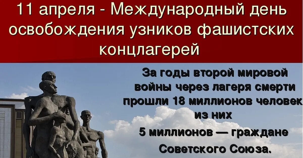 Международный день освобождения узников. 11 Апреля Международный день освобождения узников фашистских лагерей. День освобождения узников фашистских концлагерей. Международный день освобождения узников фашизма.