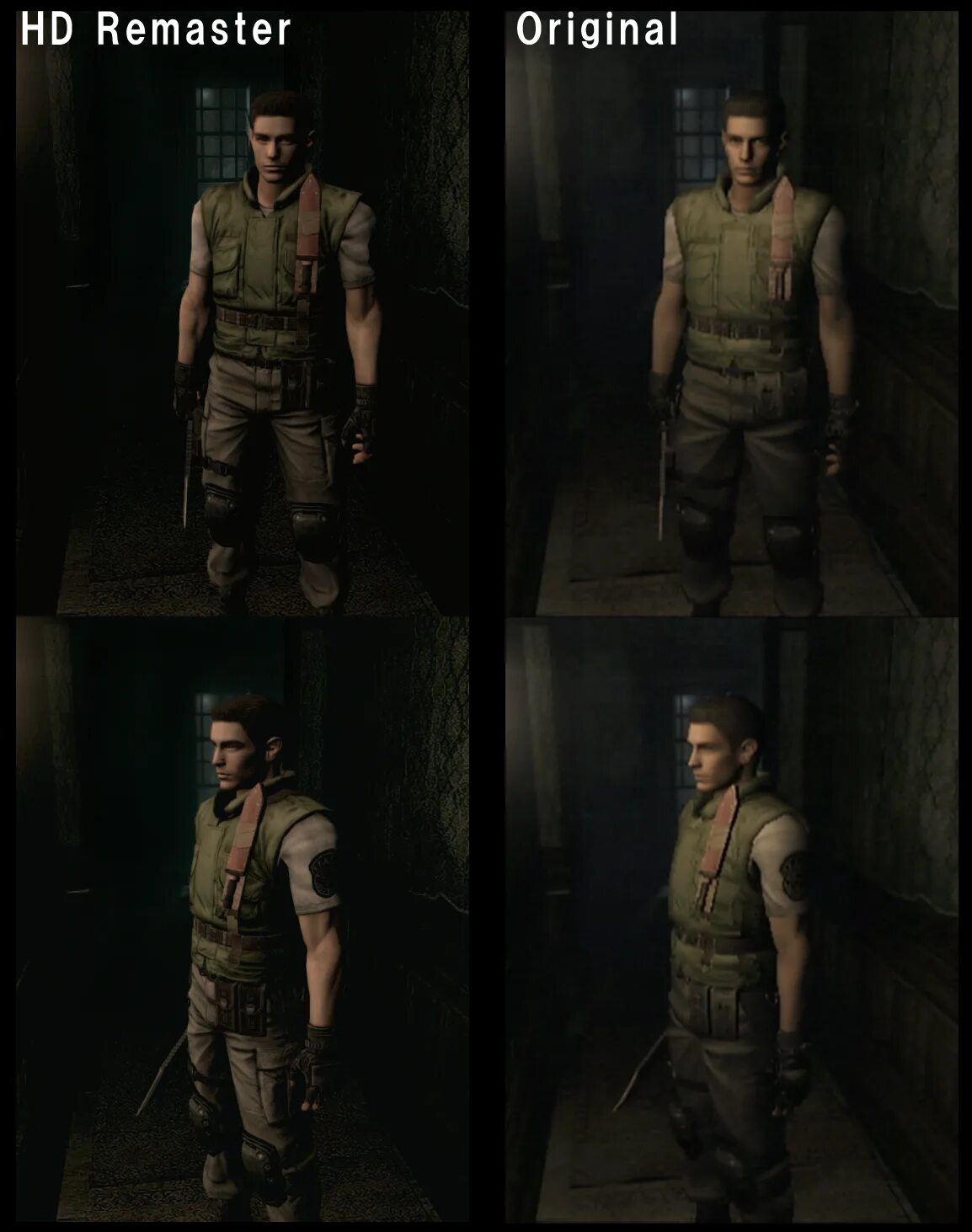 Чем отличается ремейк от ремастера. Resident evil 1 ремейк. resident evil 1 hd remaster vs original.