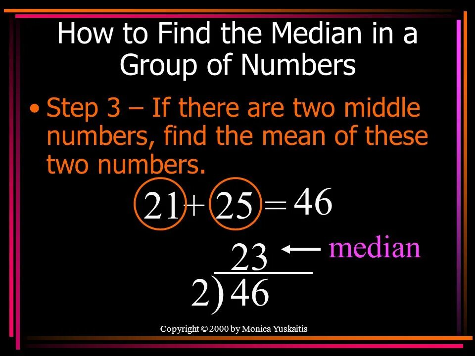 What do these numbers mean. How to find median. range median and mode. how to find mean. median number.