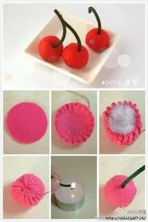 Felt cherry